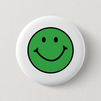 classic green face 6 cm round badge