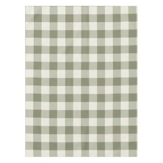 Classic Green Farmhouse Gingham Style Tablecloth
