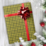 Classic Green Gingham Poinsettia Minimal Christmas Wrapping Paper<br><div class="desc">This sweet classic design features a classic hand drawn gingham check for that cosy,  traditional holiday feeling with a hint of whimsy. Original art by Malissa Melrose.</div>