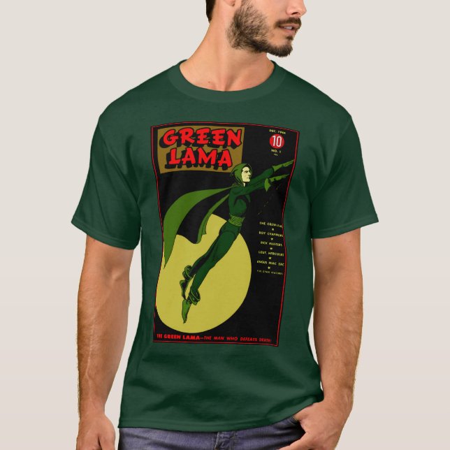 Classic Green Lama T-Shirt (Front)