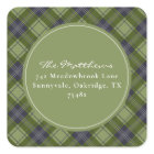 Classic Green Plaid Christmas Return Address