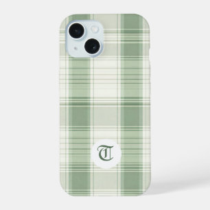 Classic Green Plaid Customisable Phone Case