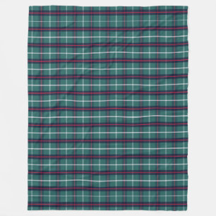 Classic Green Plaid Fleece Blanket