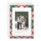 Classic Green Plaid Pattern Merry Christmas Photo