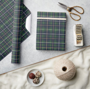 Classic Green Plaid Tartan Wrapping Paper