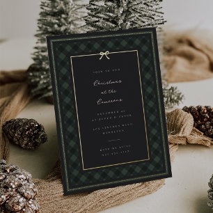 Classic Green Tartan Plaid Christmas Holiday Party
