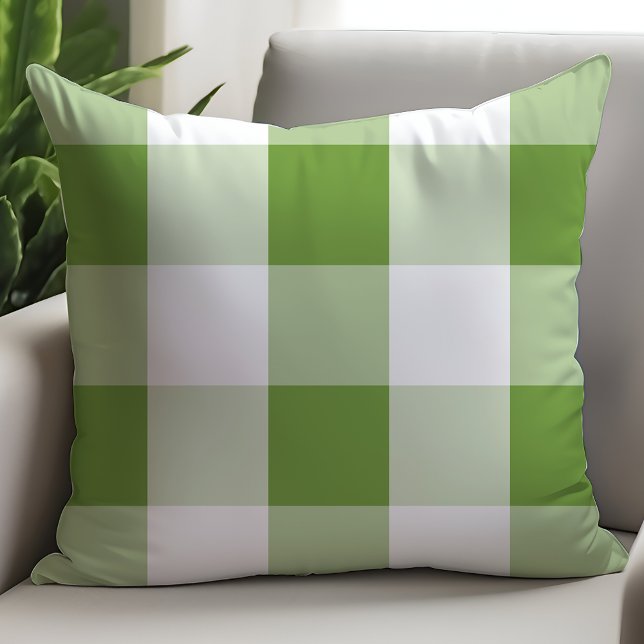 Classic Green White Buffalo Check Cushion (Creator Uploaded)