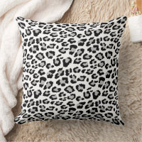 Classic Grey Black Leopard Animal Print