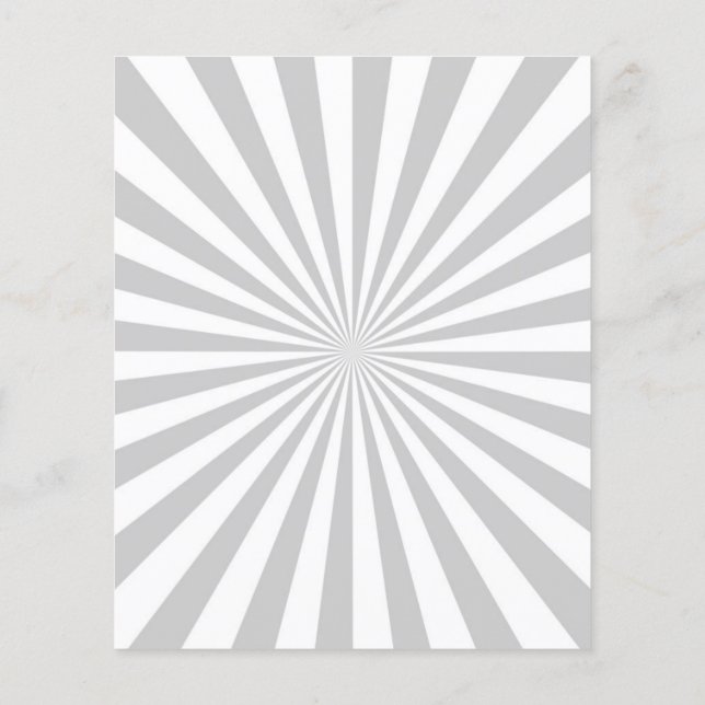 Classic Grey Burst Spinning Wheel Customise This! Flyer (Back)