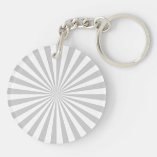 Classic Grey Burst Spinning Wheel Customise This! Key Ring