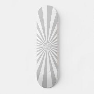 Classic Grey Burst Spinning Wheel Customise This! Skateboard