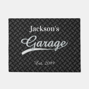 Classic Grey Grey Garage Door mats Doormats Rugs