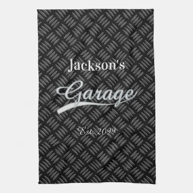 Classic Grey Grey Garage Hand Kitchen Grease Towel (Vertical)