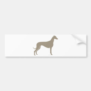 Classic Greyhound Silhouette Bumper Sticker