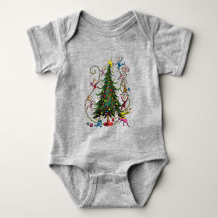 Classic Grinch   Christmas Tree Baby Bodysuit