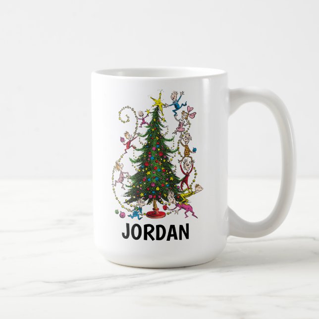 Classic Grinch | Christmas Tree - Custom Coffee Mug (Right)