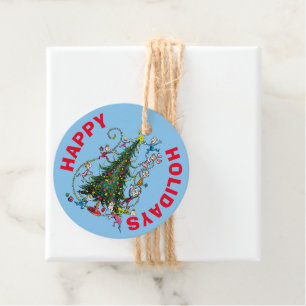 Classic Grinch Christmas Tree Favour Tags