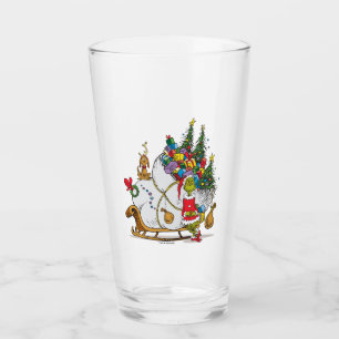 Classic Grinch Grinch & Max with Sleigh Glass