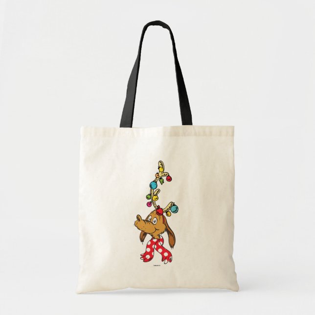 Classic Grinch | Max - Happy Wholidays Tote Bag (Front)