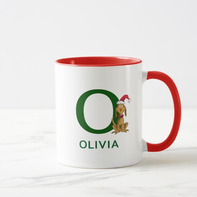 Classic Grinch Max | Name & Monogram O Mug (Right)