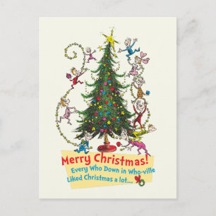 Classic Grinch Merry Christmas! Holiday Postcard