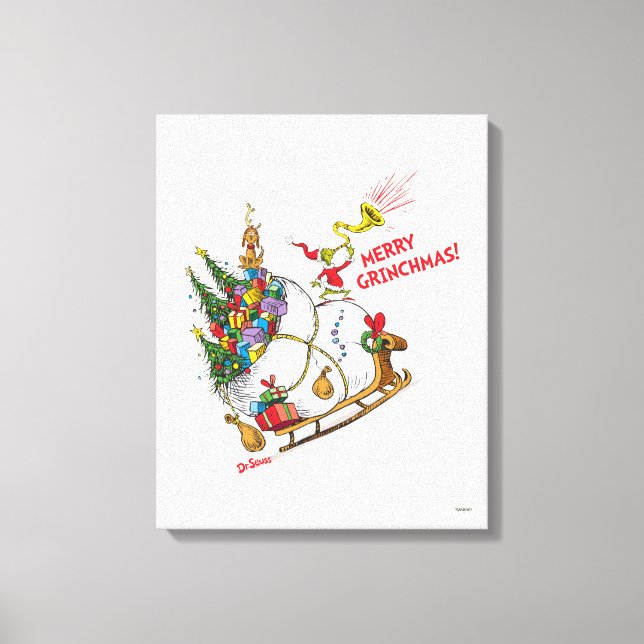 Classic Grinch | Merry Grinchmas! Canvas Print (Front)