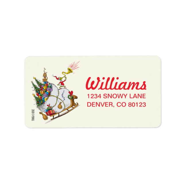 Classic Grinch | Merry Grinchmas! Label (Front)