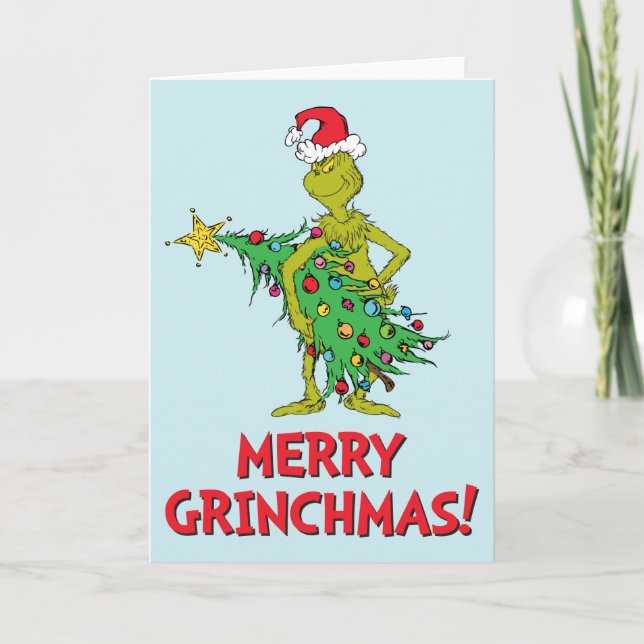 Classic Grinch | Naughty Holiday Card (Front)