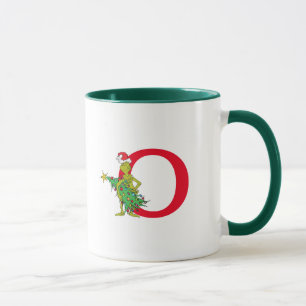 Classic Grinch   Naughty Monogram O Mug