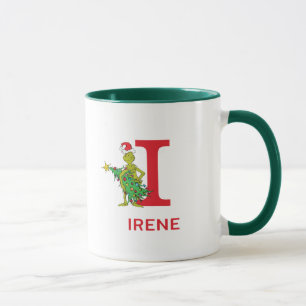 Classic Grinch Naughty Name & Monogram I Mug