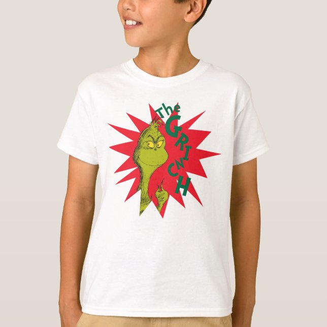 Classic Grinch | Red Starburst T-Shirt (Front)