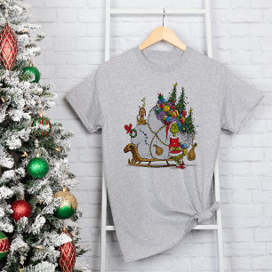 Classic Grinch The Grinch & Max with Sleigh Tri-Blend Shirt