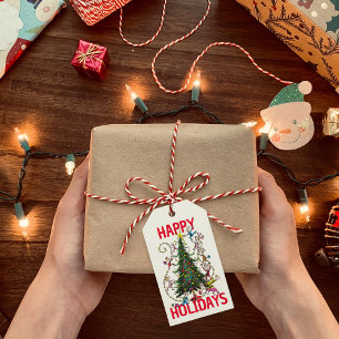 Classic Grinch Whoville Christmas Tree Gift Tags