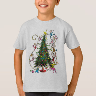 Classic Grinch Whoville Christmas Tree T-Shirt