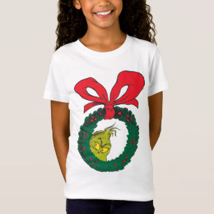 Classic Grinch   Wreath T-Shirt