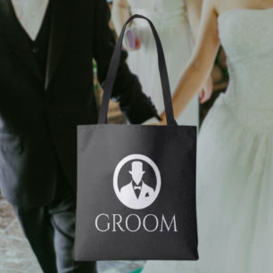 Classic Groom Wedding Tote Bag