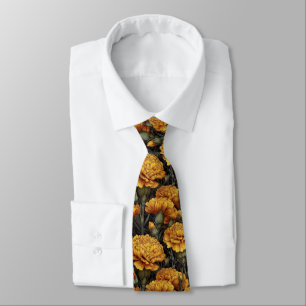 Classic Groomsman Gift Carnation Floral Tie
