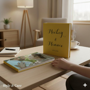 Classic Guest Book with Custom Text & Photo