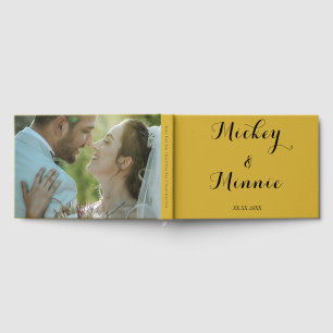 Classic Guest Book with Custom Text & Photo