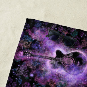 Classic Guitar Beach Towel