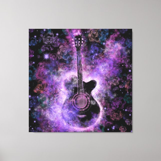 Classic Guitar Canvas Print (Front)