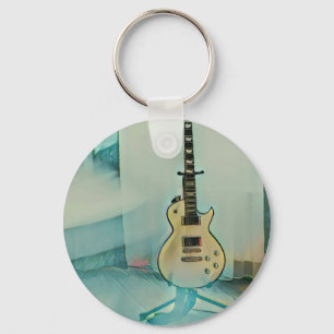 classic guitar gift for dad key ring