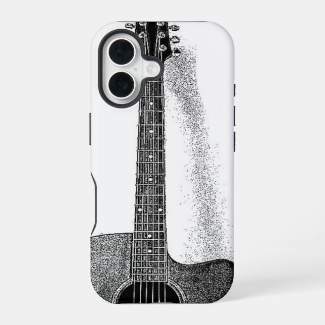 Classic Guitar iPhone 16 Case (Back)