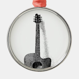 Classic Guitar Metal Tree Decoration