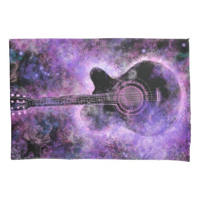 Classic Guitar Pillow Case (Front)