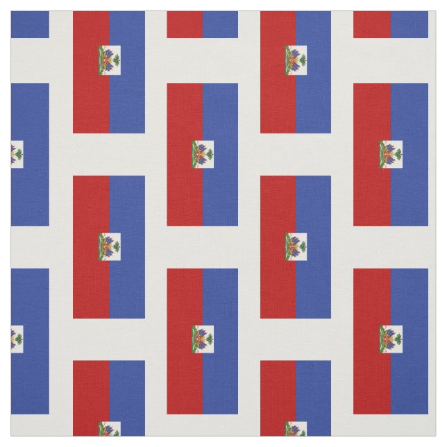 Classic Haitian Flag Fabric (Swatch)