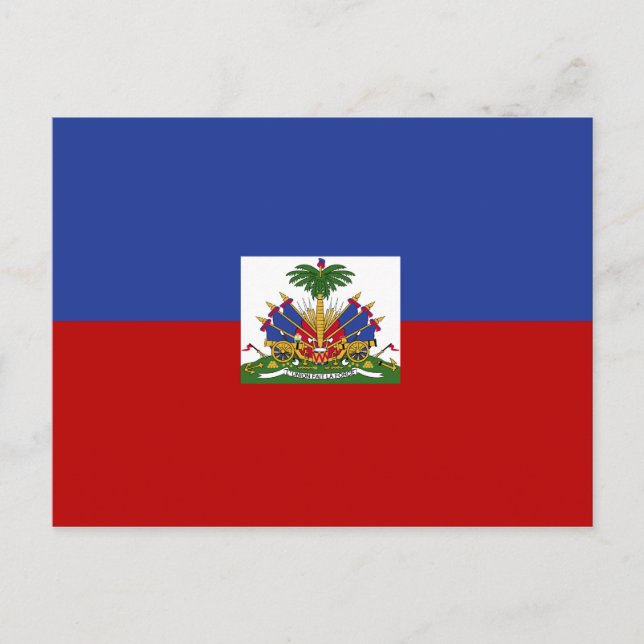 Classic Haitian Flag Postcard (Front)