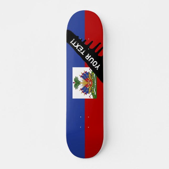 Classic Haitian Flag Skateboard (Front)