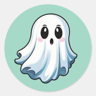 Classic Halloween Ghost Stickers