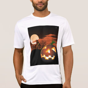 Classic Halloween Jack-O-Lantern Creepy House T-Shirt